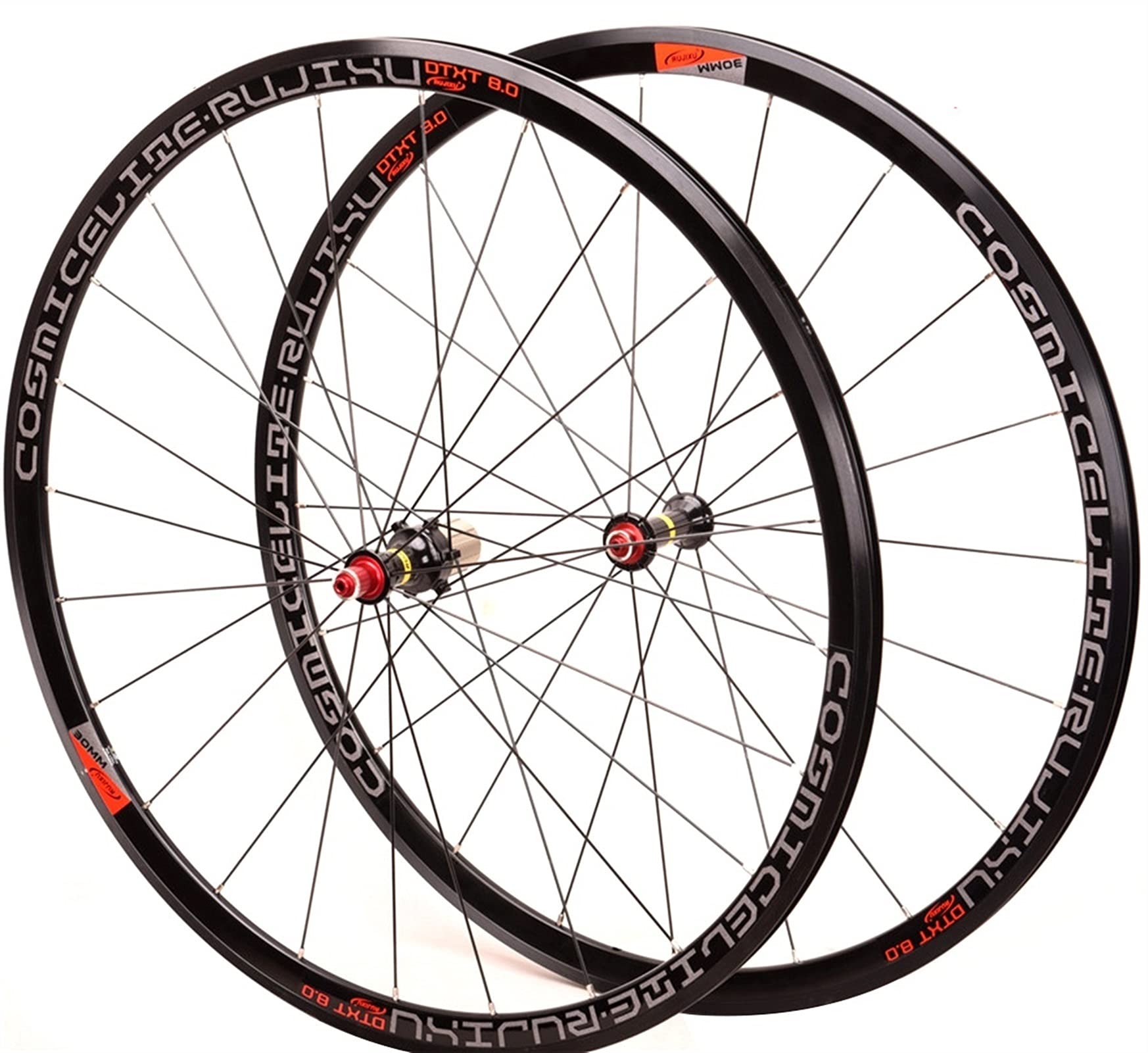 Paire De Roues 700c Piste/fixie SuperstarComponents – Aluminium, Noires, Scellées