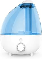 Pure Enrichment MistAire XL Ultrasonic Cool Mist Humidifier - All Day Operation for Large Rooms, 1 Gallon Tank, Variable Mist Control, Automatic Shut-Off, Whisper Quiet, and Optional Night Light
