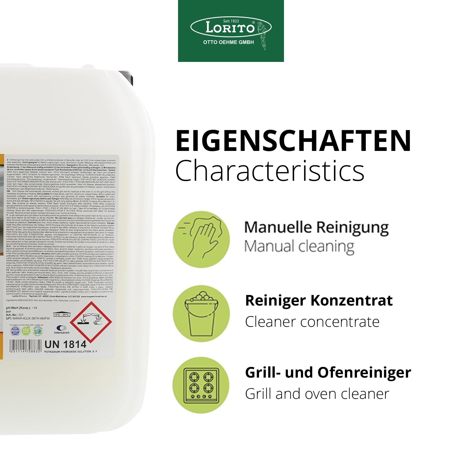 Lorito Grillreiniger Gel 10L