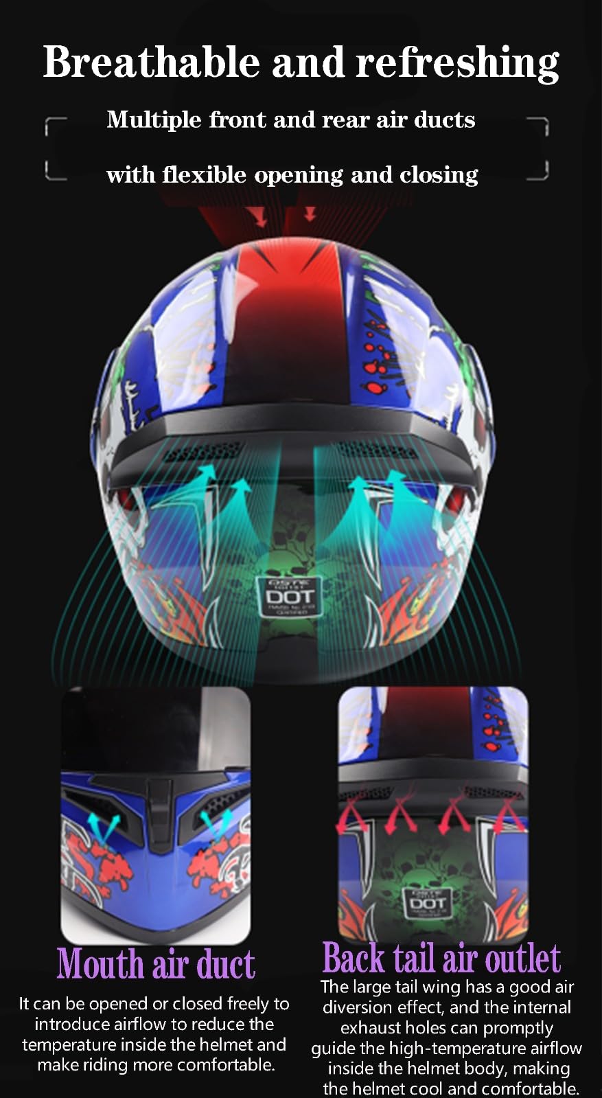 Klapphelm Motorradhelm Integralhelm Mit Doppelvisier Scooter Motorrad Helm Für Erwachsene Männer Frauen Klapphelm Motocrosshelme Rollerhelm Sturzhelm ECEDOT Zertifizierung