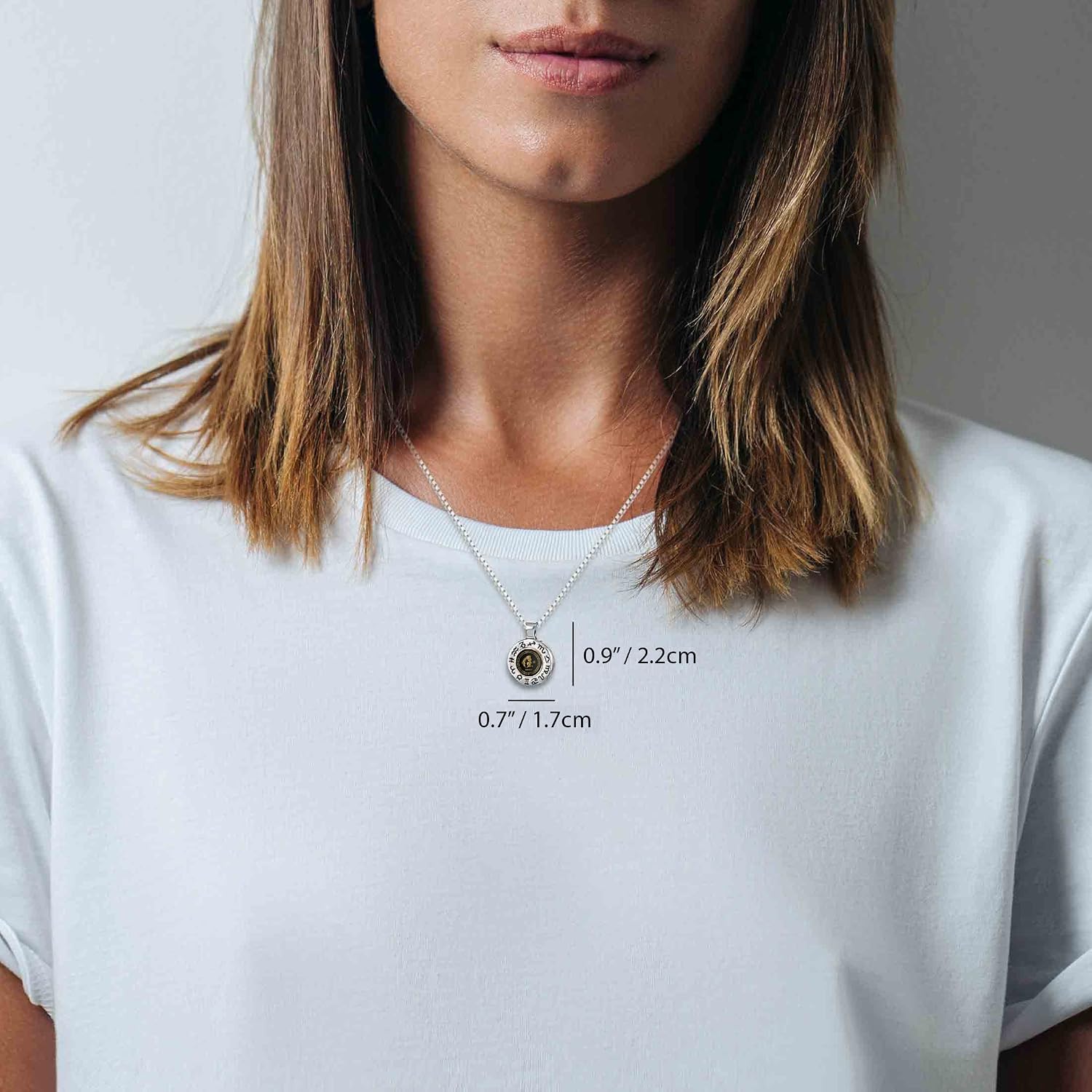925 Sterling Silver Zodiac Necklace Engraved Astrology Symbol Pendant for Men or Women 24k Gold Inscribed with Star Sign and Personality Characteristics in Miniature Text on Black Onyx, 20" Chain