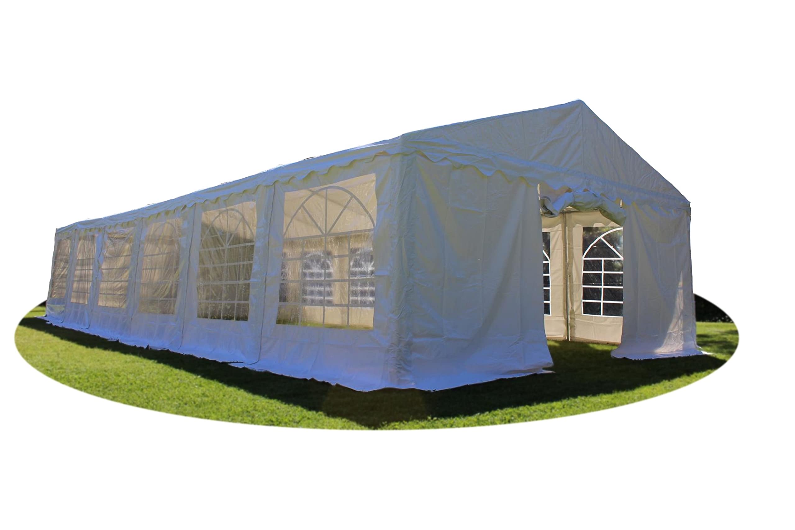 Carpa 12x5 de Lona Reforzada 500 Gr para Exteriores con Ventanas | Carpa impermeable con ventanas. Ideal para bodas, eventos, hostelería, jardines y celebraciones al aire libre.