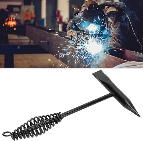 Miniatura 3 de Martillo de soldadura, martillo de soldadura de acero inoxidable martillo de escoria con mango de resorte helicoidal martillo de soldadura