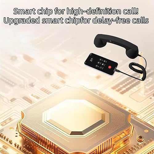 Miniatura 5 de Teléfono Retro Auricular, 2026 Nuevo Teléfono Retro Auricular para iPhone (negro)