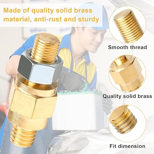 Miniatura 3 de TUTUDOW Pernos de terminal de batería de poste lateral compatibles con GM y otros accesorios de batería, pernos de extensión de terminal de batería