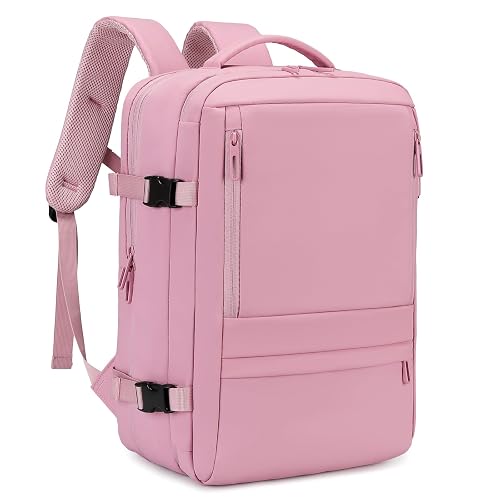 Rcrirth Travel Backpack for Women, Pink