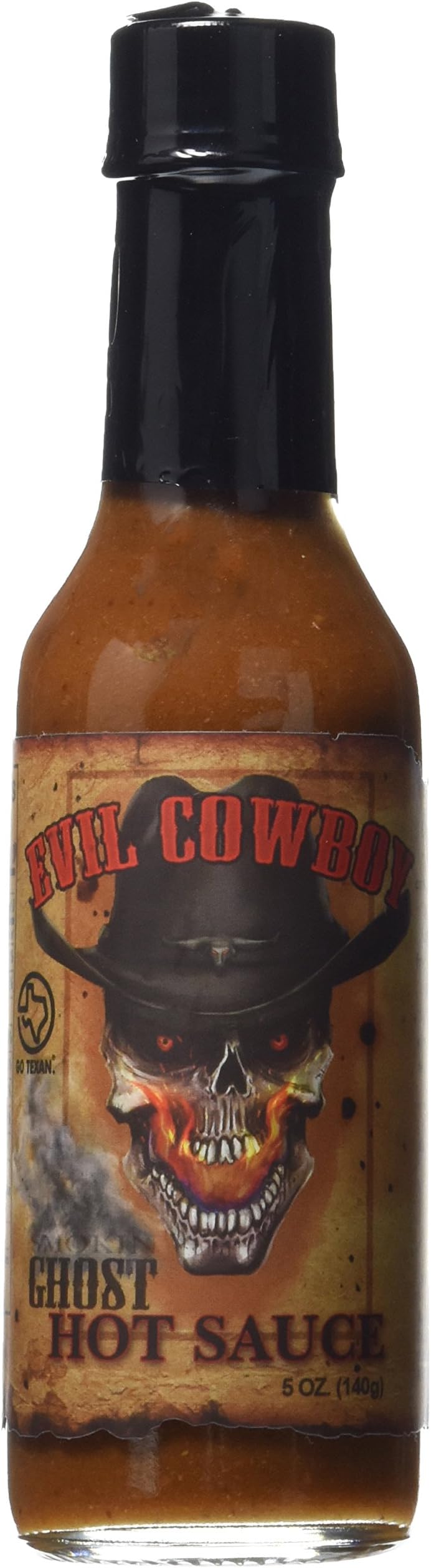 Evil Cowboy Hot Sauce, Smokin Ghost (5 oz)