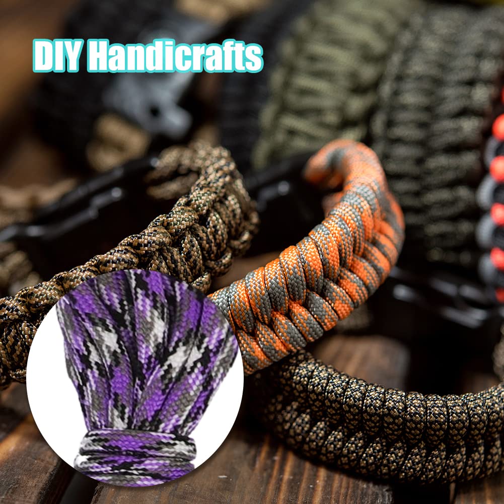 Paracord 550 corda in nylon Paracord da 4 mm, 35 pezzi di corde in nylon multifunzionali per la fabbricazione di braccialetti fai da te Cordino per cani Collare per cani