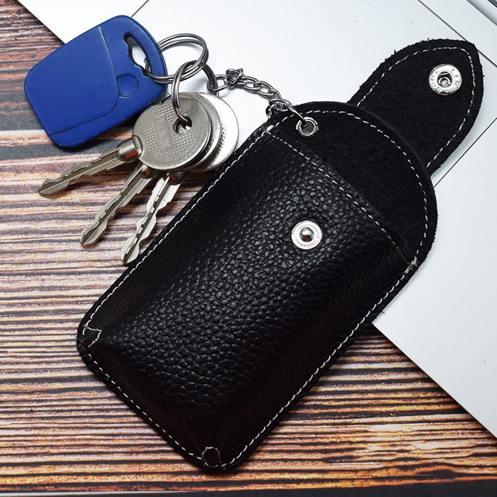 Proteggi Chiave per Auto, Portachiavi per Auto Asudaro Portachiavi per Auto in Vera Pelle Custodia per Portachiavi per Auto Europea E Americana in