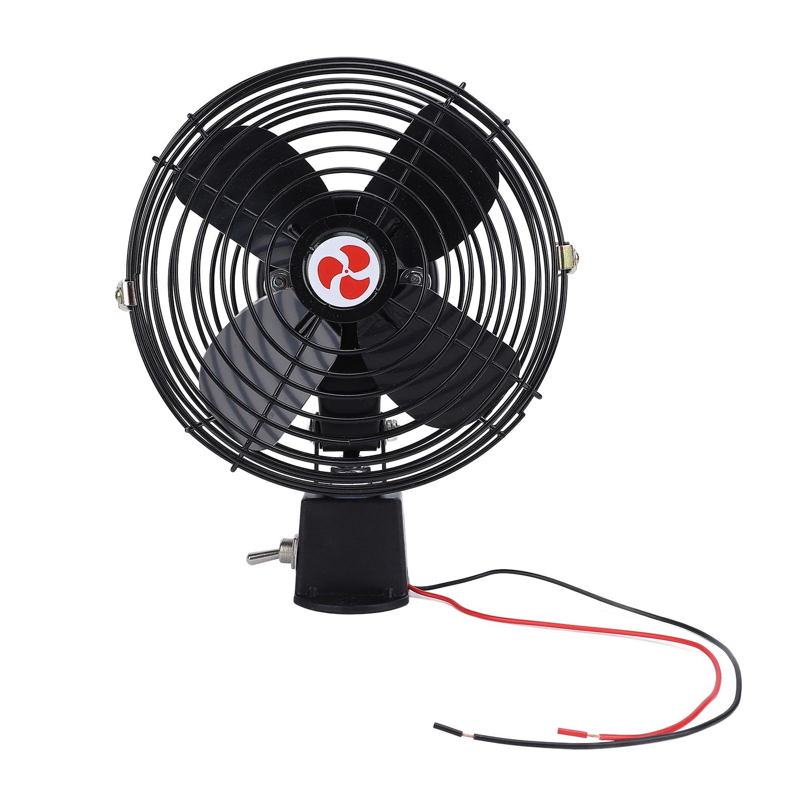 Ventilador de Coche de Alta Resistencia de 12 V, Ventilador de Metal para Coche, Reducción Silenciosa de Ruido, Ventilador de Refrigeración de Metal que Ahorra Combustible para