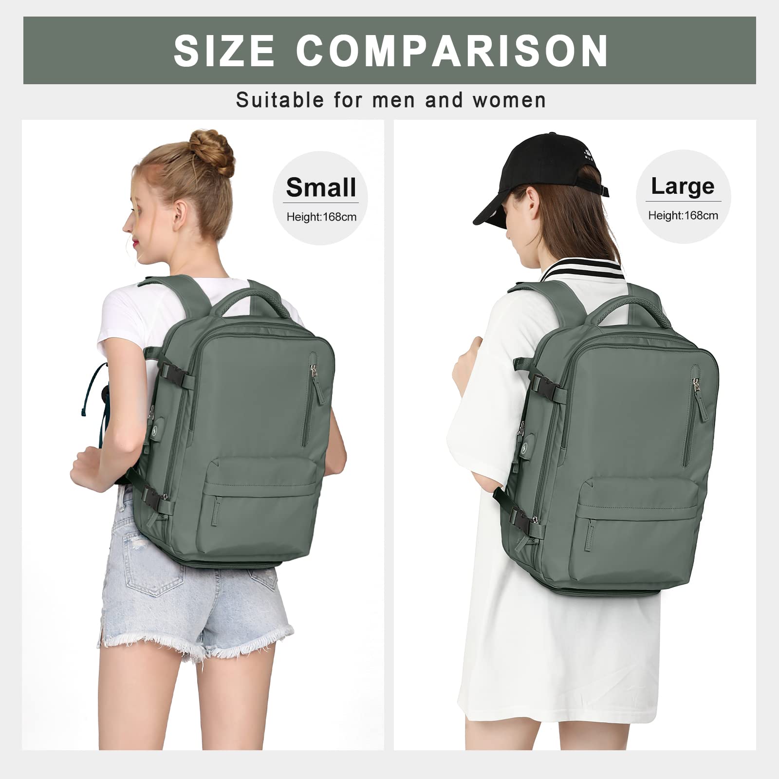 Zaino da Viaggio per Easyjet 45x36x20 Bagaglio a Mano Zaino Borse da Cabina per Ryanair Il Sedile Zaino Aereo Bagaglio a Mano Borsa Cabina Viaggio Zaino Travel Viaggio Casual Daypack