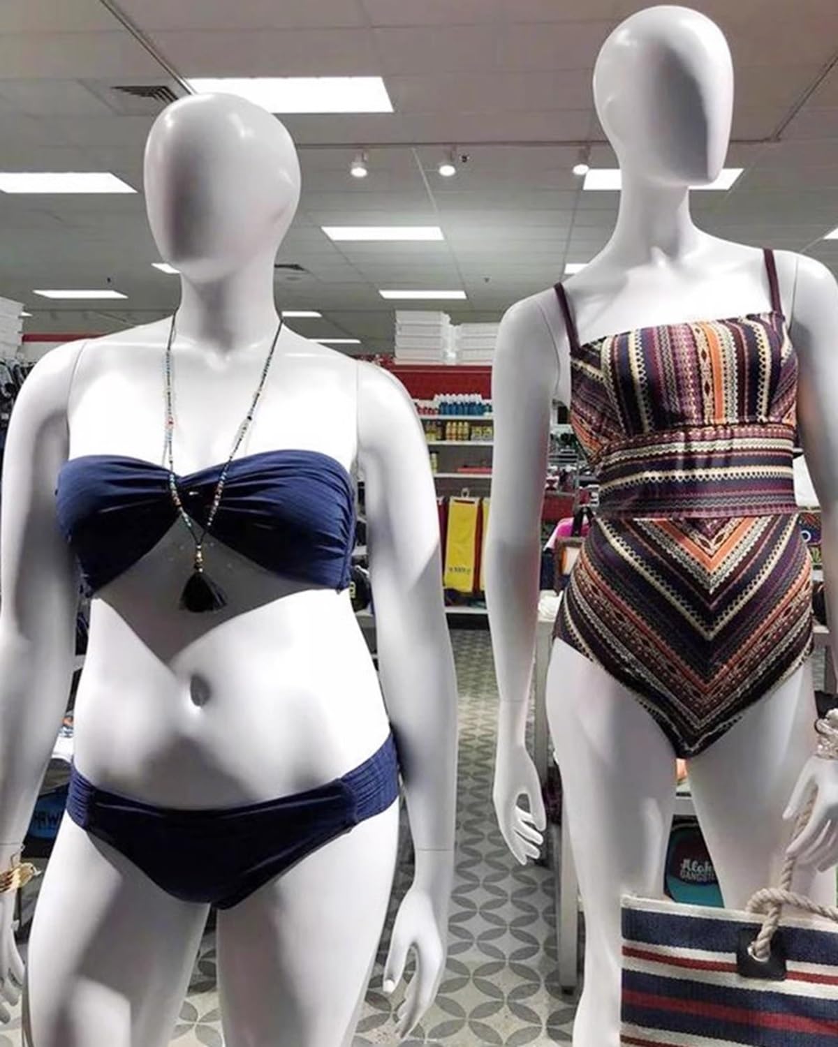 Mannequin Body Female Plus Size, White Detachable Full Body Manikin, Clothes Display Model with Metal Base, Plastic Shop Window Dress Form ( Color : Style 3 )