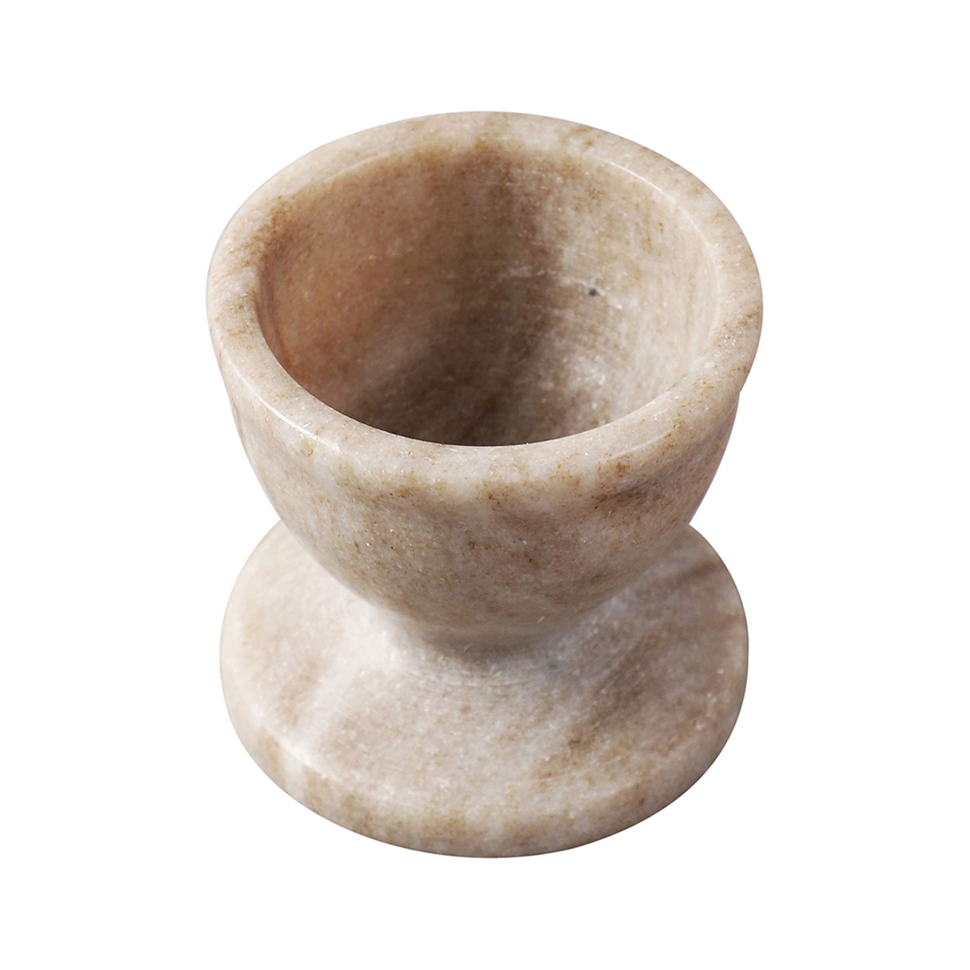 NikkisPride Marble Beige Handmade Egg Cups Egg Keeper Egg Holder Set of 2 2