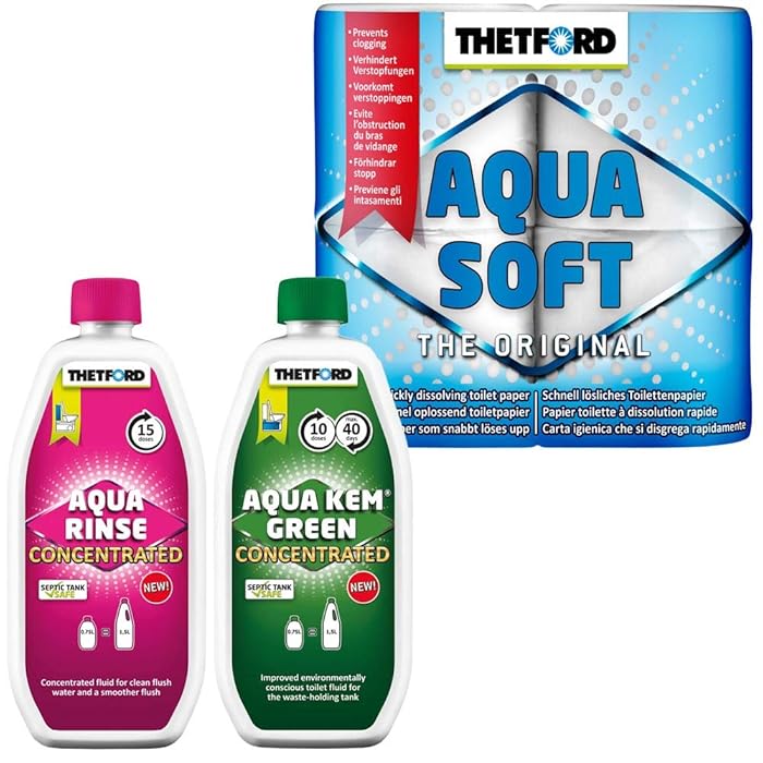 Buy Thetford Aqua KEM Chemical Toilet Cleaning Set Green Concentrated