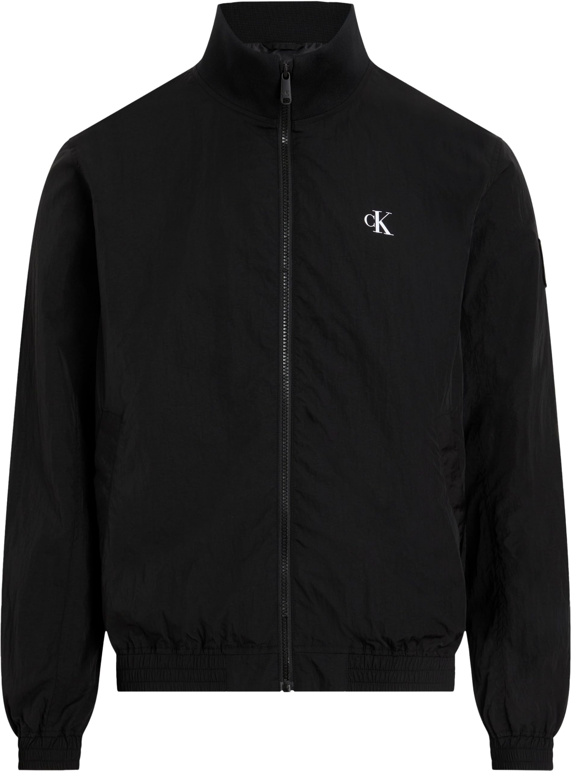 Calvin Klein Uomo Giacca a Vento Unpadded Harrington con Colletto alla Coreana
