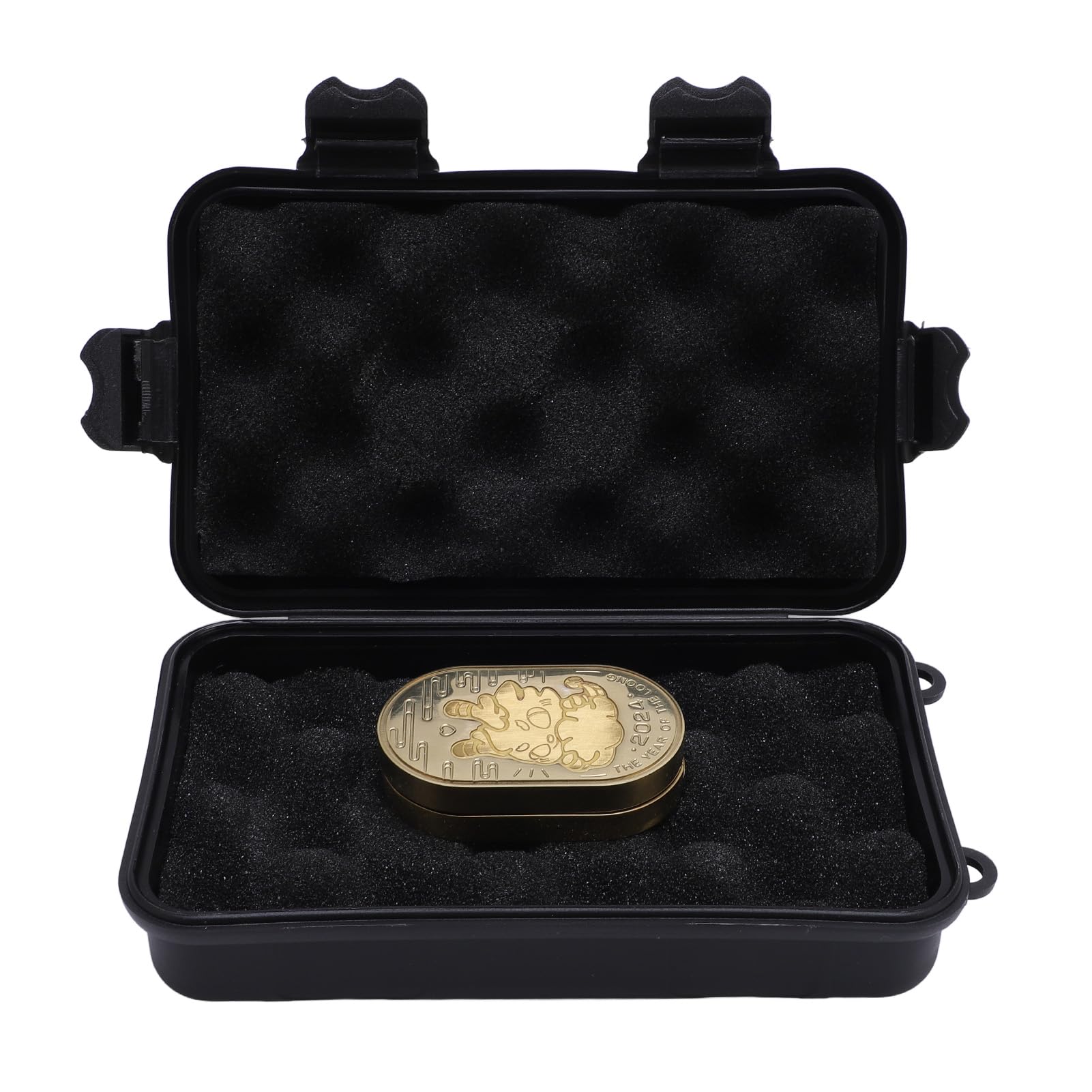 Generic Interaktywna Zabawka-karta do Pchania Palcem w Kształcie Smoka, Trwała Stal Nierdzewna Zapewniająca Odprężenie w Dowolnym Miejscu (GOLD)