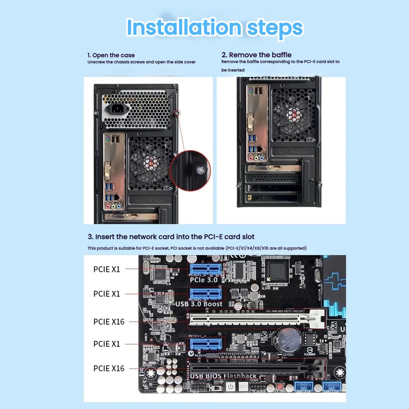 Carte WiFi 7 Pcie, Adaptateur sans Fil Tri-Bande 2,4 Ghz, 5 Ghz Et 6, Bluetooth 5.2, 4200 Mbps, Carte Réseau avec Antenne Externe 10 DB, pour 10 11