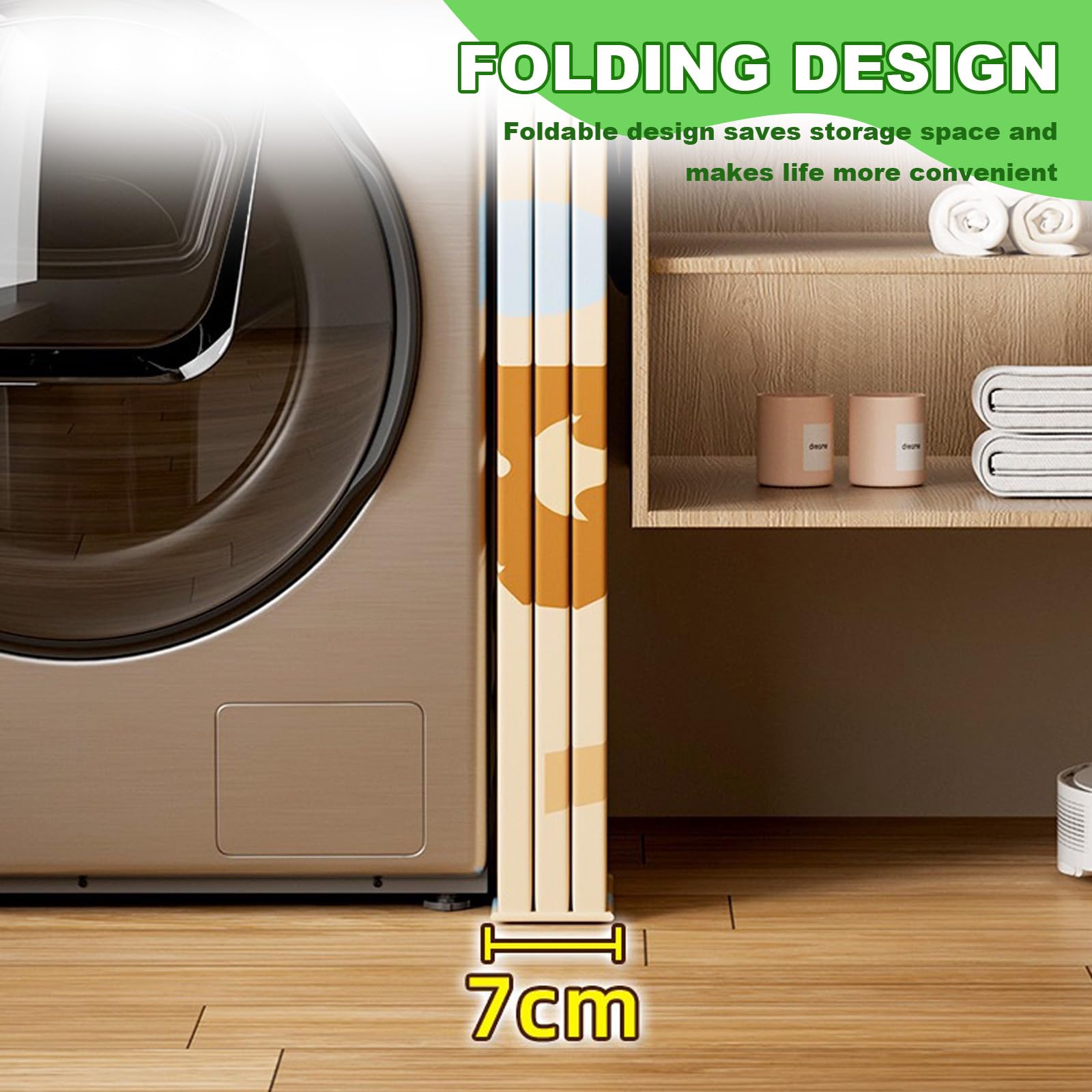 Baignoire Pliable Bébé 0-5 Ans avec Bouchon de Vidange Vert