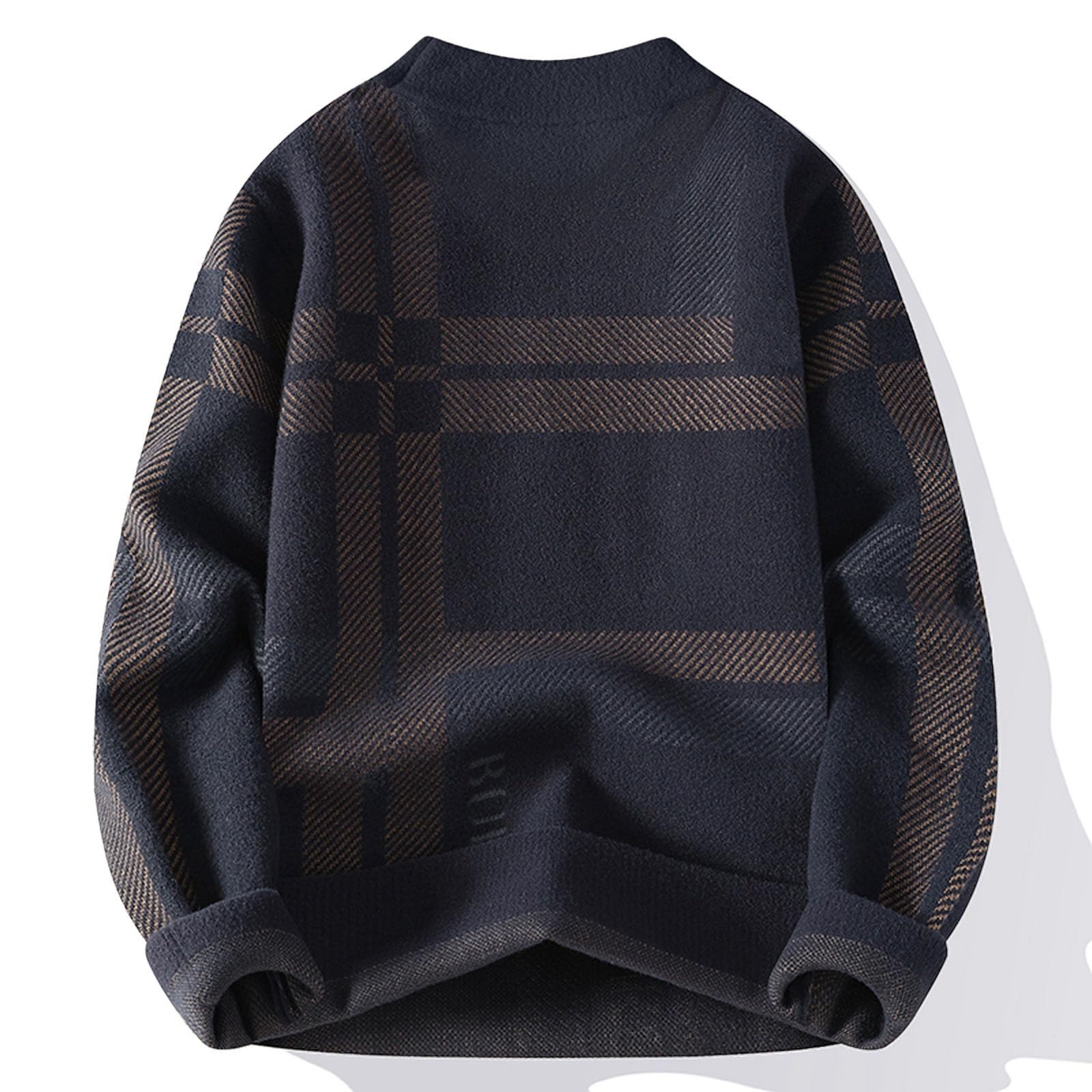 Generisch Jersey para hombre, tiempo libre, holgado, jersey de invierno, manga larga, cuello en V, jersey de punto, corte regular, suéter de trabajo, suéter de otoño, chaqueta de entretiempo