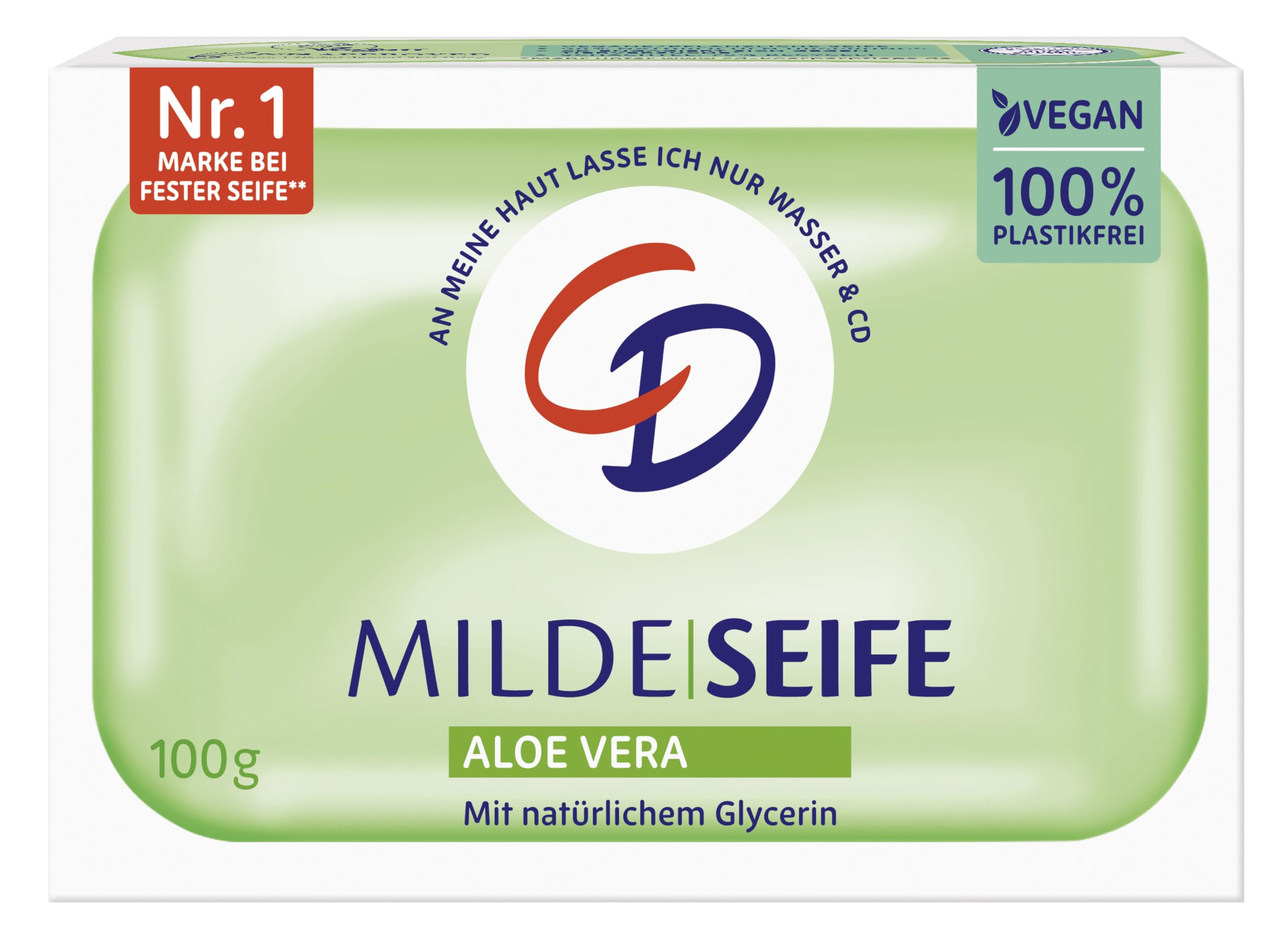 CD Savon doux à l'aloe vera 100 g végétalien et sans microplastique