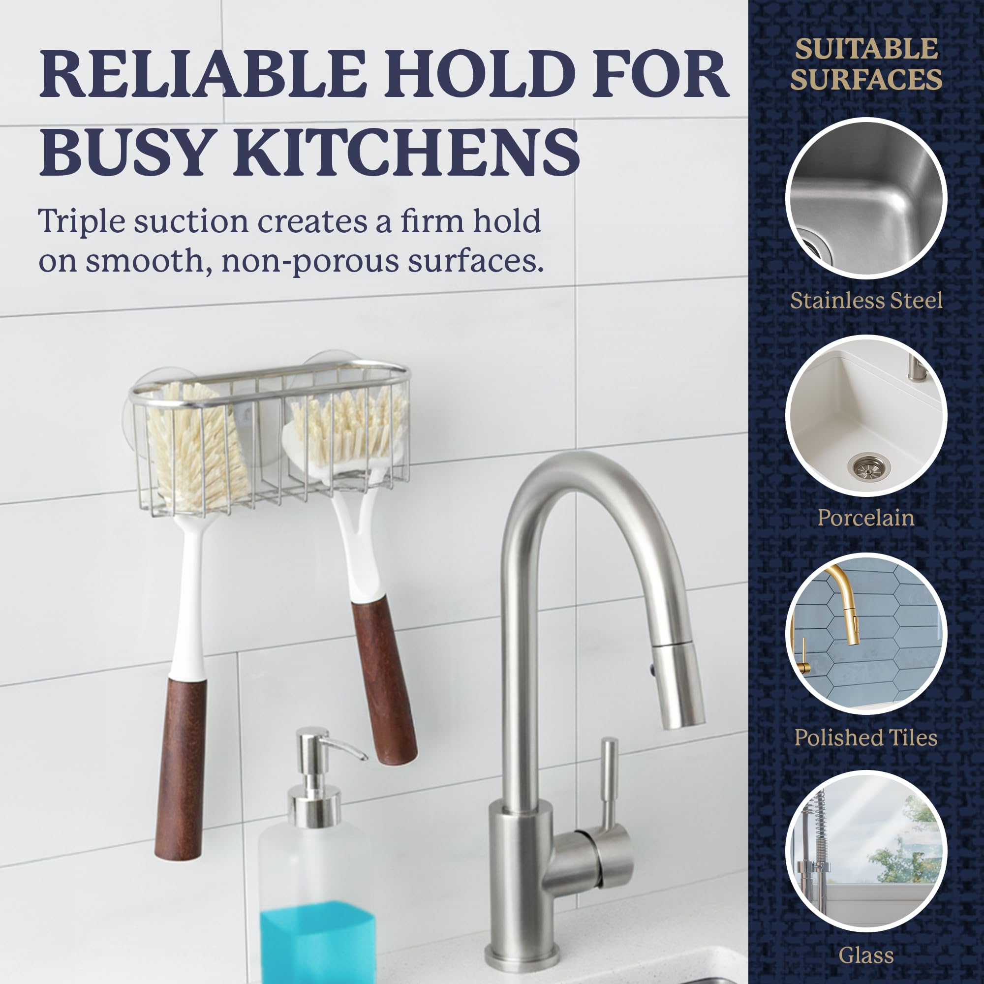 Farberware Metal Sponge Holder - Sink Organizer -4