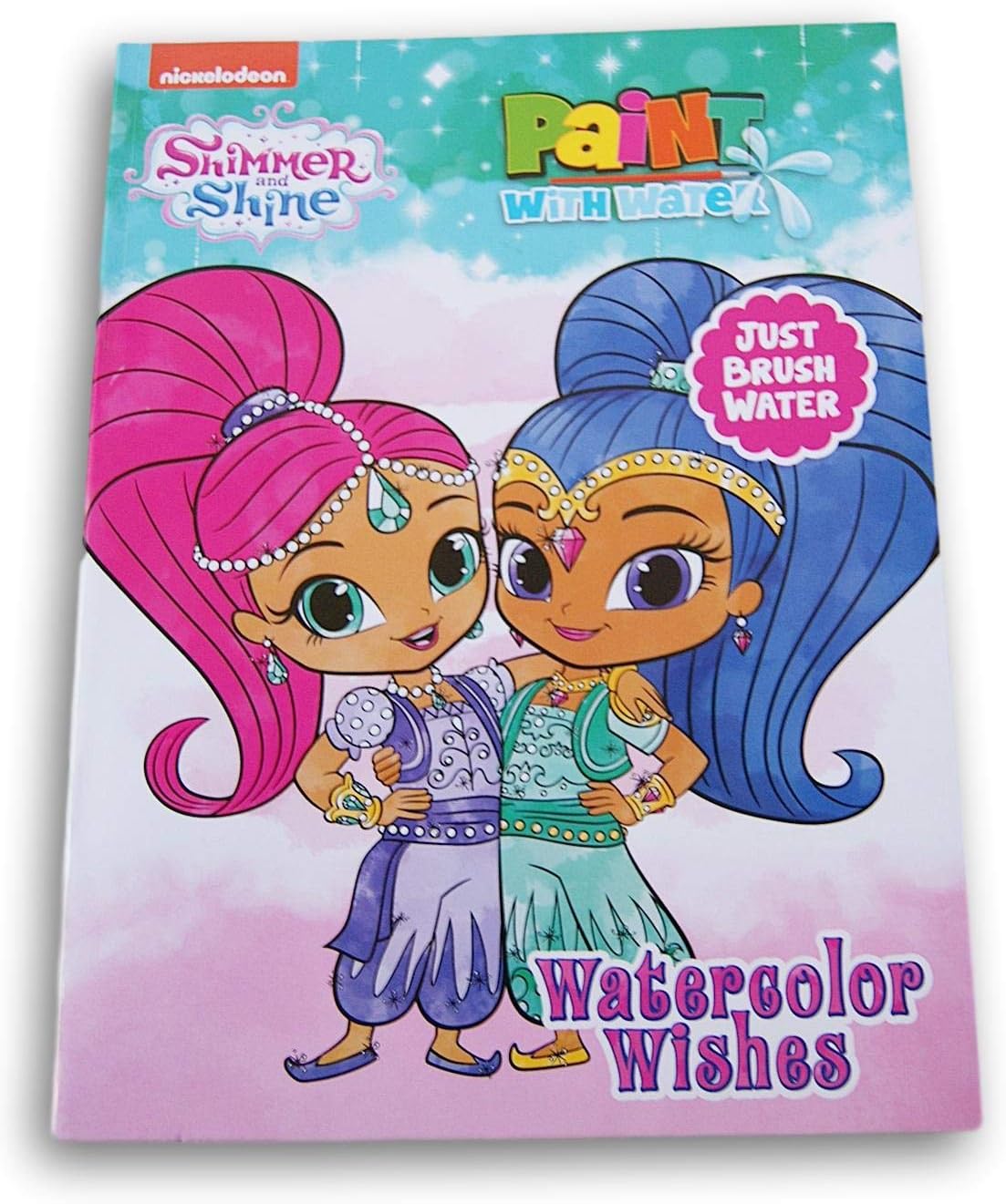 Dreamtivity Shimmer and Shine ''Watercolor Wishes'' Paint with Water Book - Features 12 Paintings