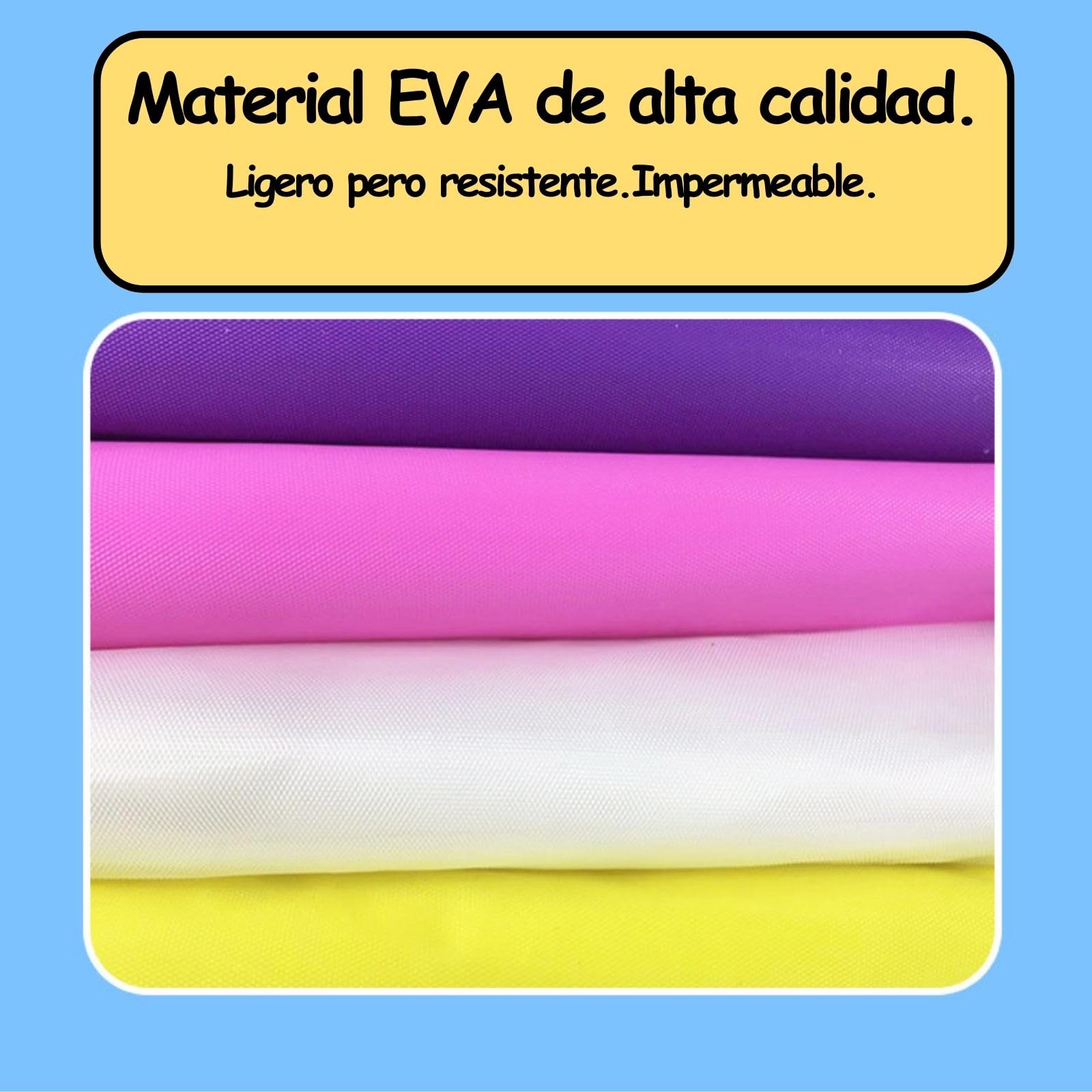 Chubasquero Niño. Chubasquero Niña Impermeable. Altura niño o niña entre 120-150 cm. (FR/ES, Edad, 5 años, 10 años, Regular, Blanco)