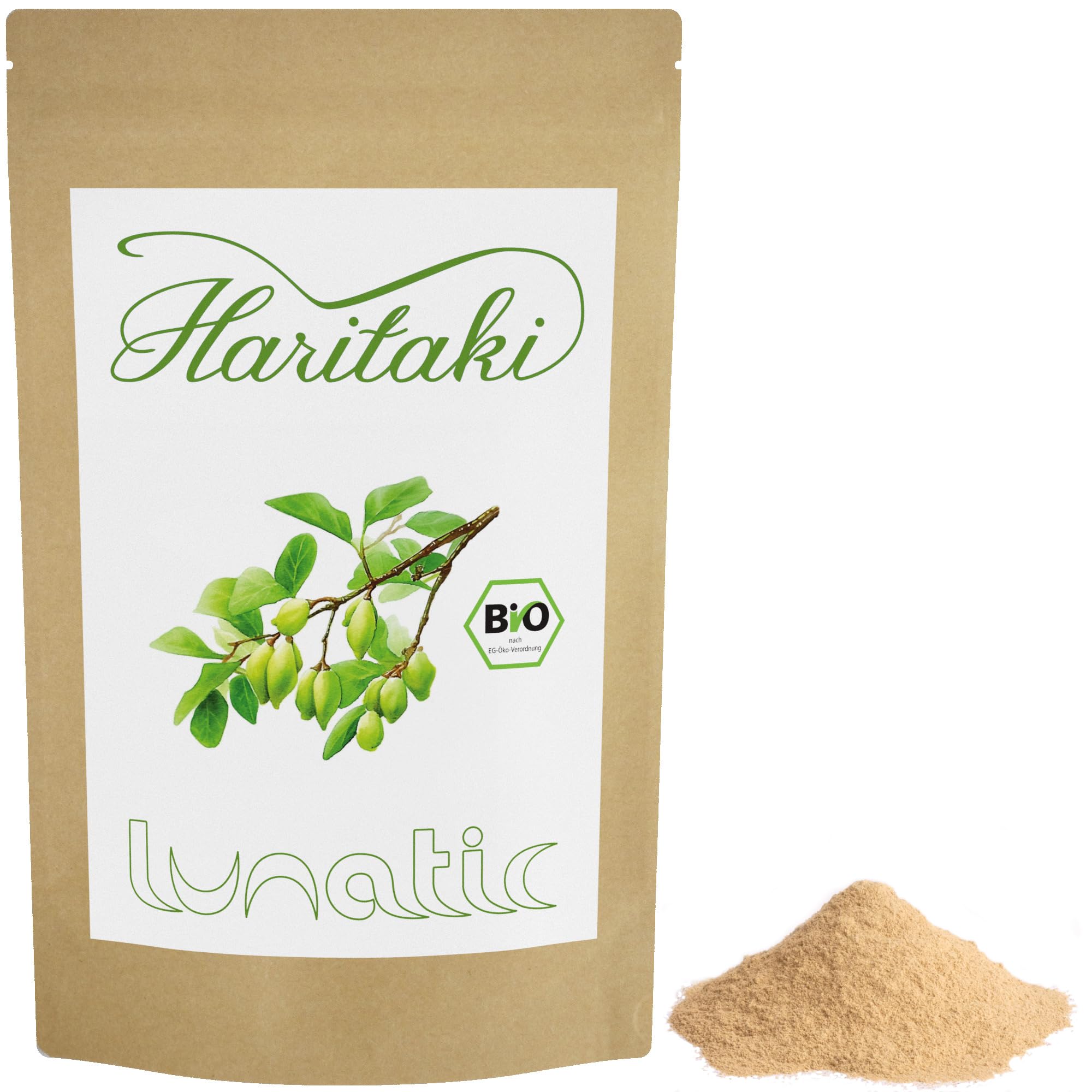 Bio-Haritaki-Pulver – Rohkostqualität - Ayurveda (250 g)