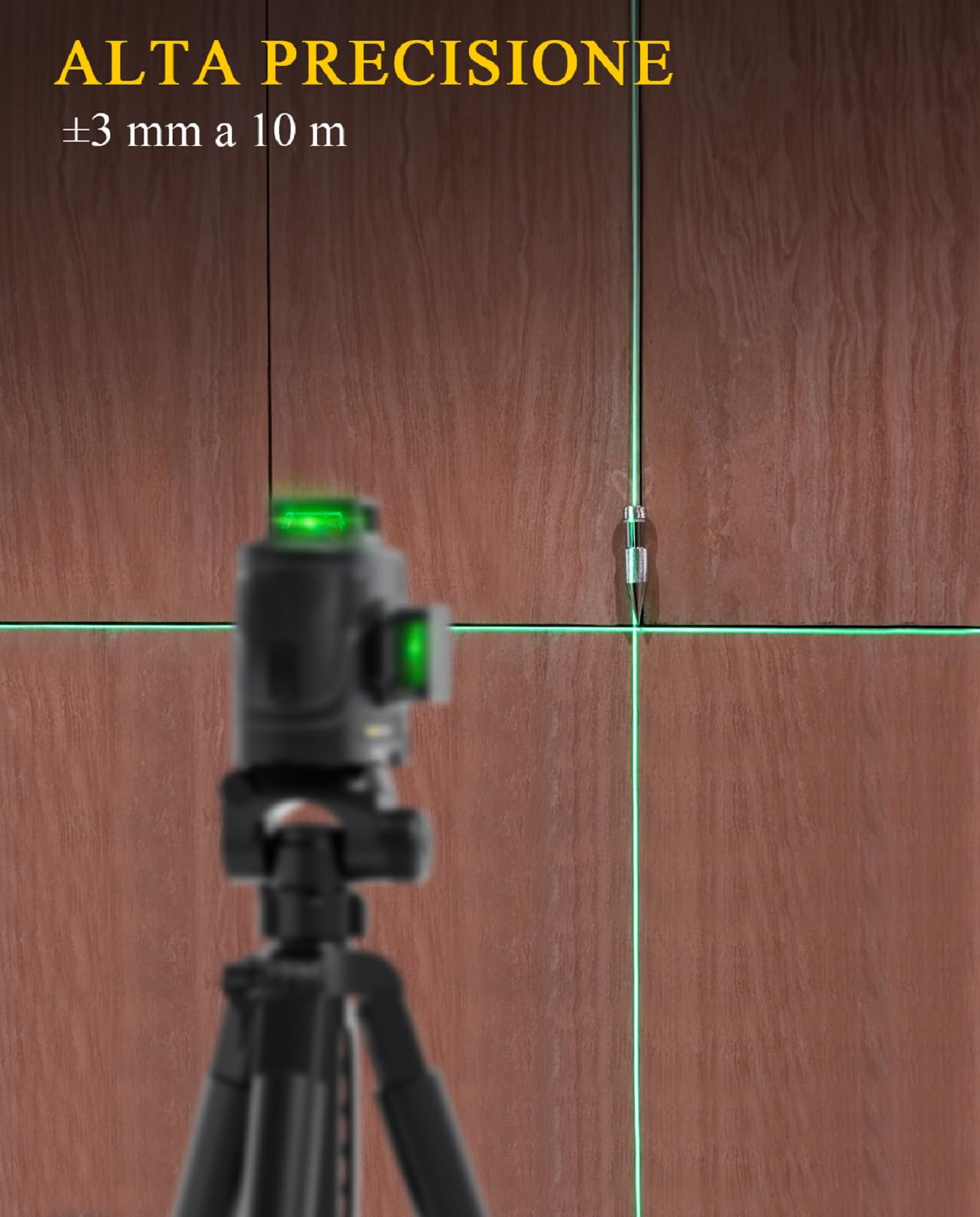 Fanttik D12 PLUS Livella Laser Autolivellante 3×360°, Linea Croce Verde di Precisione 3D, Batteria Rimovibile da 5200 mAh, Staffa Magnetica, Custodia da Trasporto, per Costruire e Appendere Quadri
