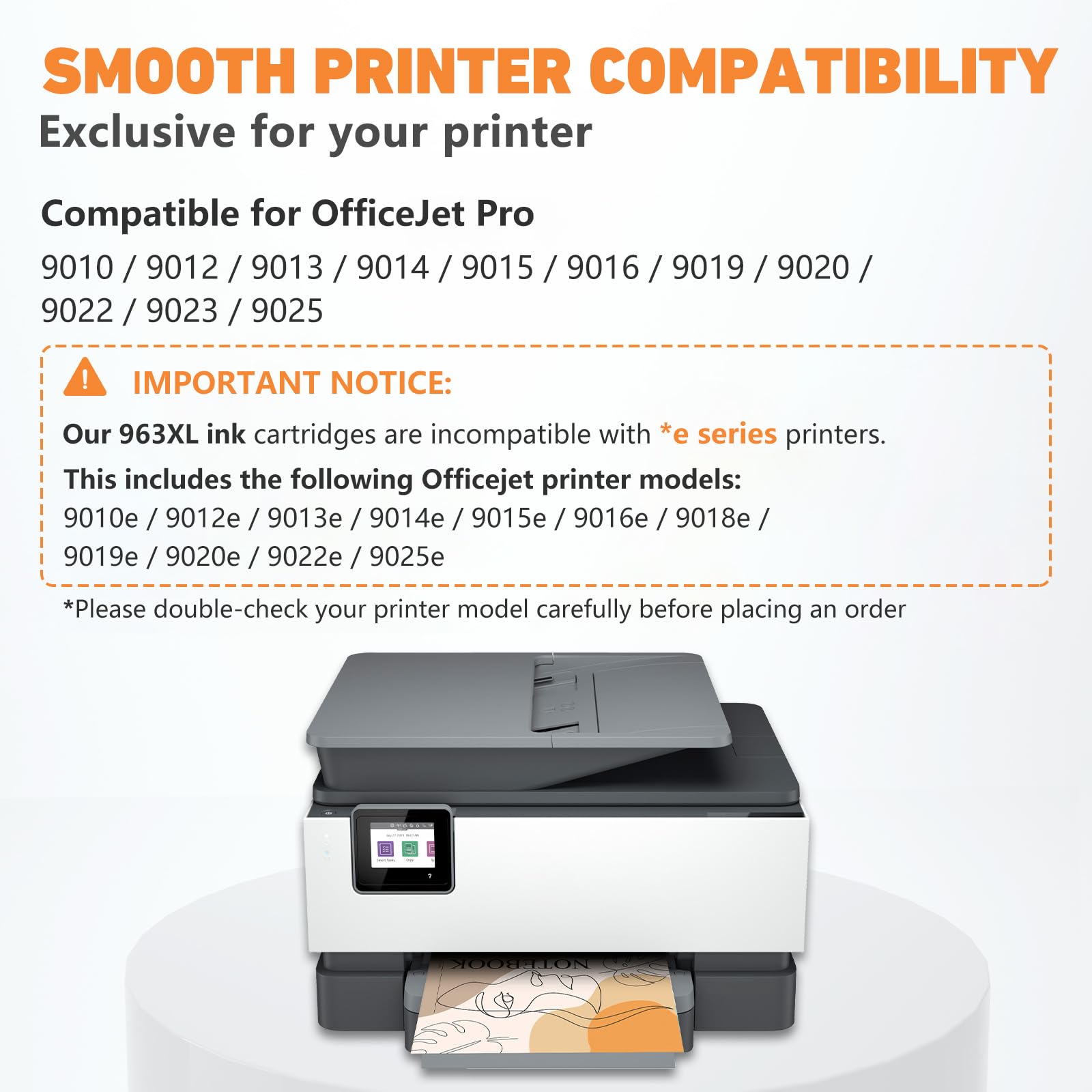 hehua 963 XL Cartucce d'inchiostro compatibili con HP 963XL per HP Officejet Pro 9010 9012 9013 9014 9015 9016 9020 9022 9023 9025 Cartucce Multipack Compatibile con HP 963 XL