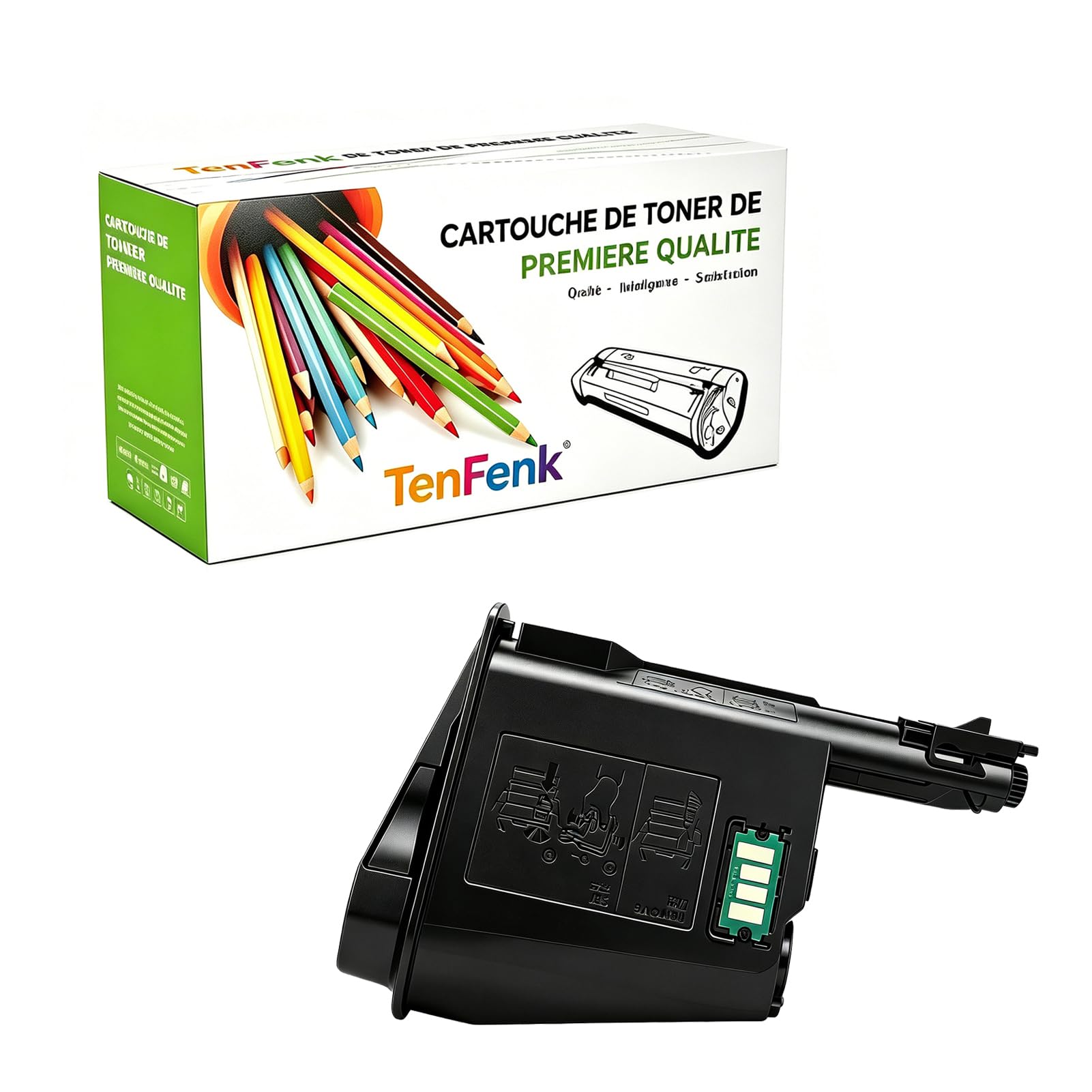 Compatibile Sostituzione Cartuccia Toner Per Kyocera TK-1122 TK1122 Da Utilizzare Con Kyocera Ecosys FS-1060DN FS-1025MFP FS-1125MFP FS-1060 Stampante,(Nero- 3000 Pagine),1 pack