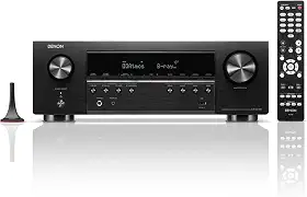 Denon Receptor de home theater AVR S770H 7,2 Ch (modelo 2023) receptor HDMI UHD 8K (75W x 7), transmissão sem fio via HEOS, Bluetooth e Wi-Fi integrado, Dolby TrueHD, DTS Neural: X e DTS: X Surround