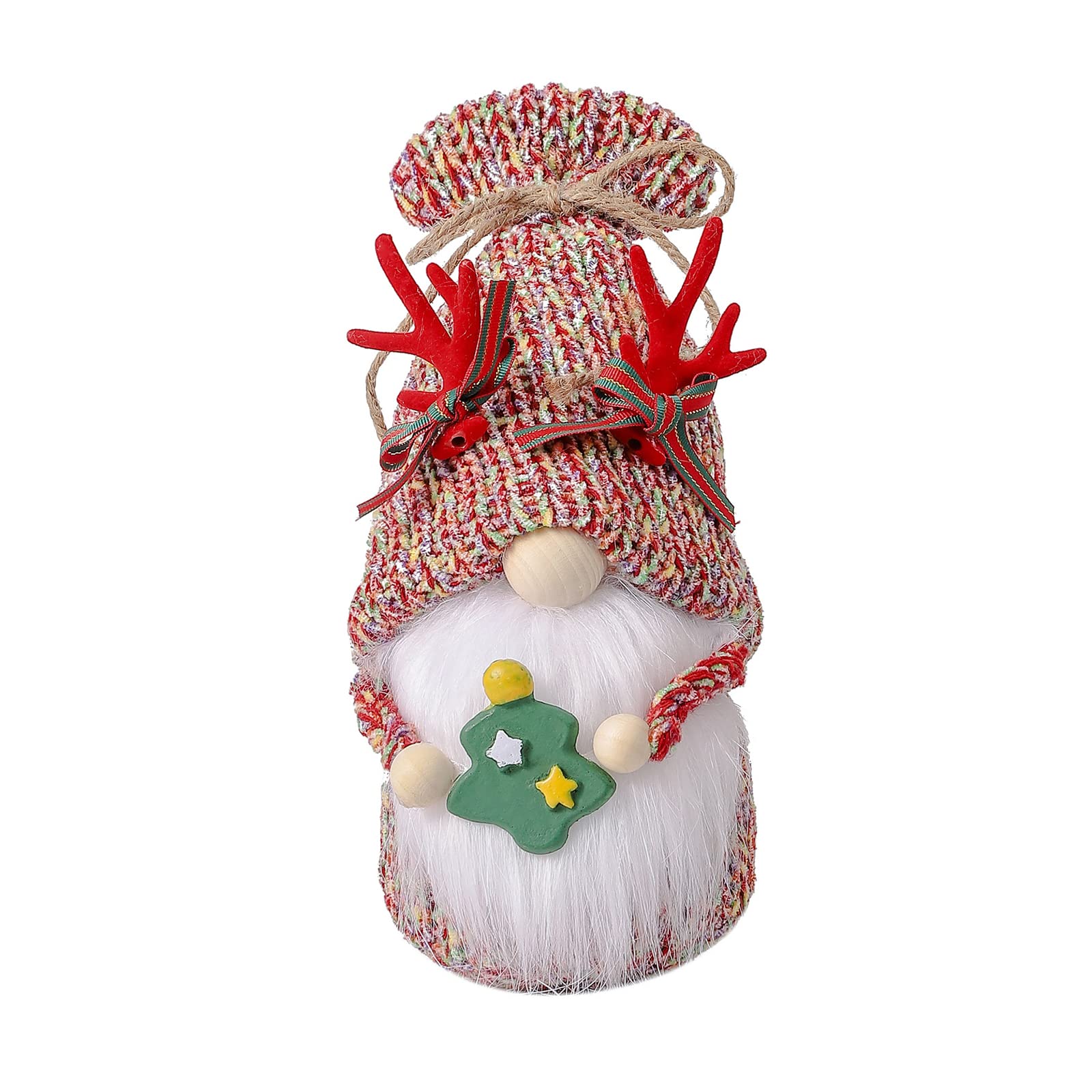 Christmas Faceless Doll-Cute Santa-Claus Baubles-Snowman Toys-Xmas Festival Figurines Tree Ornament Decor for Home Party Christmas Tree Stuffed Toy Cloth Elf-soft Dwarf-figurine Textile Gnome-glass