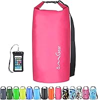 Vista 45 de OMGear - Bolsa seca impermeable y bolsa para teléfono, bolsa flotante de 40L/30L/20L/10L/5L para kayak, navegación, actividades al aire libre