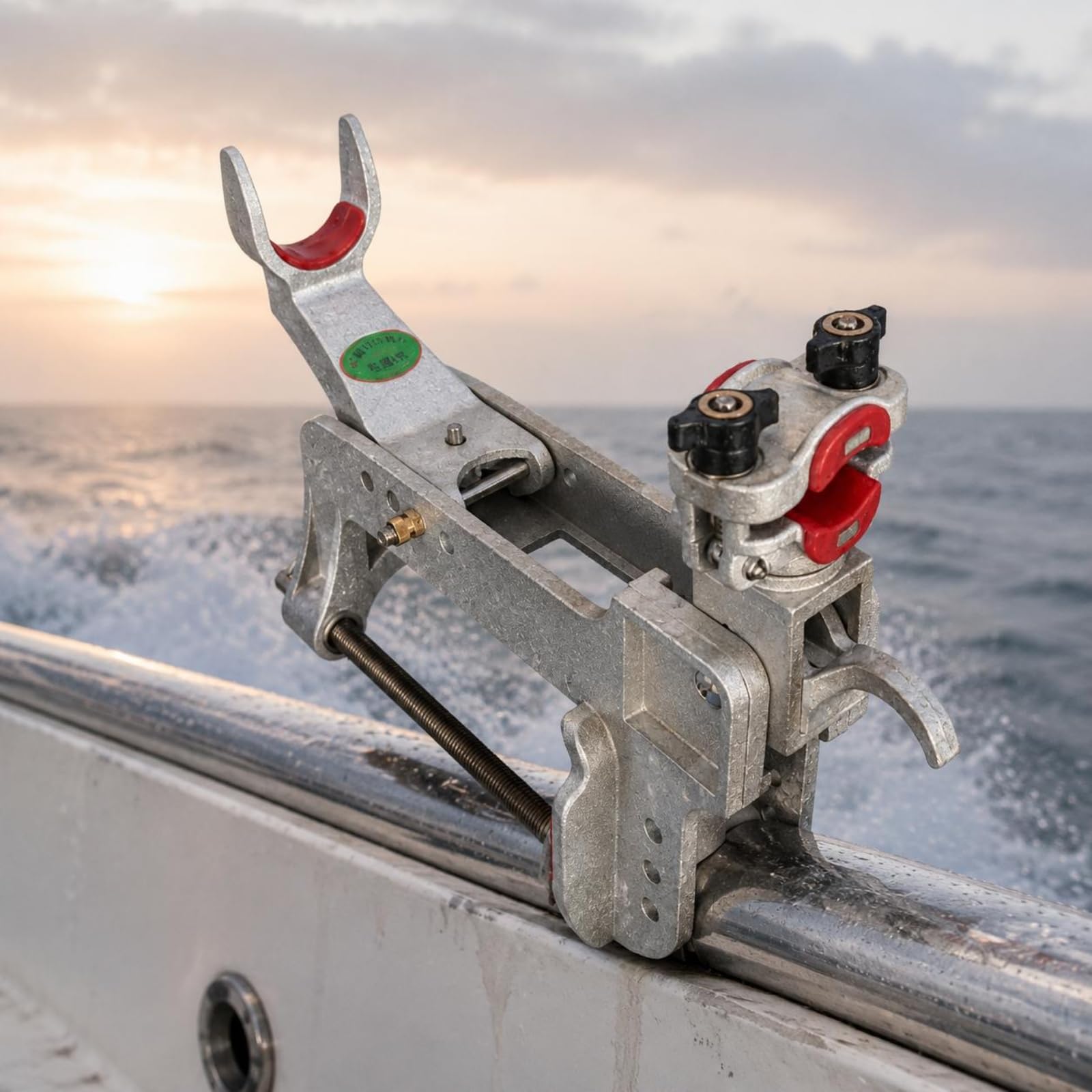 Milageto Portacanna da Barca Portacanne Supporto Regolabile Staffa Morsetto Supporto Canna Acciaio Inossidabile per Pescatori con Lunghe Attese Adatto per