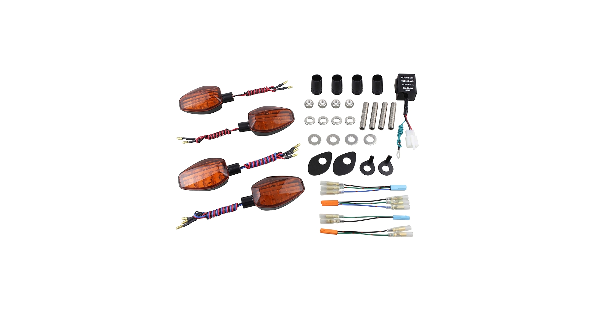 真鍮　削り出し　LED ウインカー　4個セット　強化版　メッシュ ブラス削り出しメッシュウインカー 4個セット / 2％er