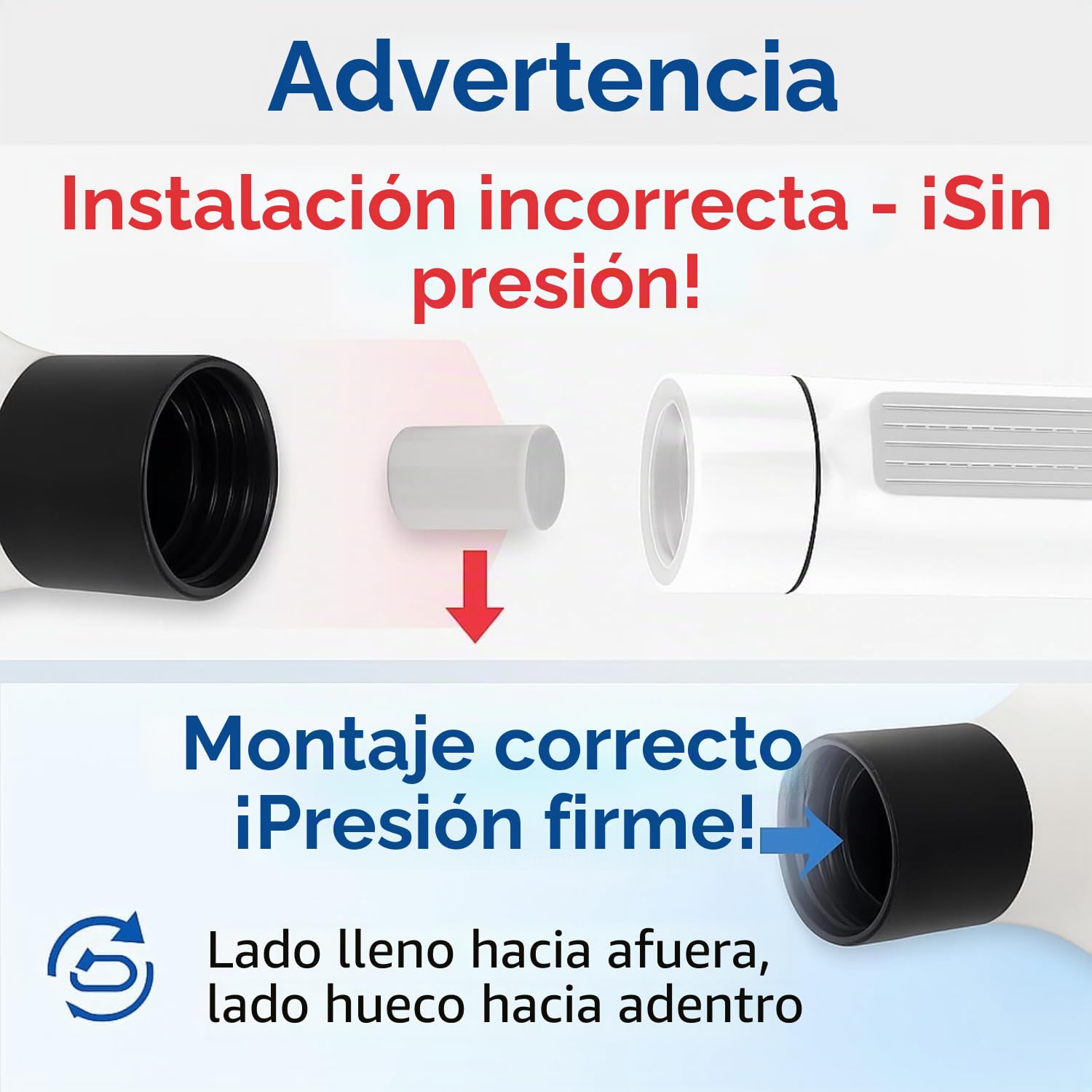 Desatascador Tuberías a Presion con Barómetro y Aire Comprimido, Desatascador WC de Inodoro, 2026 Actualización para Lavabo Bañera Ducha (Negro)