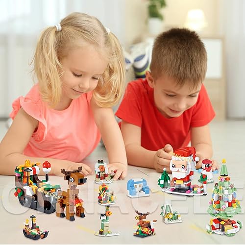 Miniatura 7 de Calendario de Adviento de Navidad 2023, bloques de construcción 6 en 1, calendario de cuenta regresiva de 24 días, juguetes para niños, juguetes de