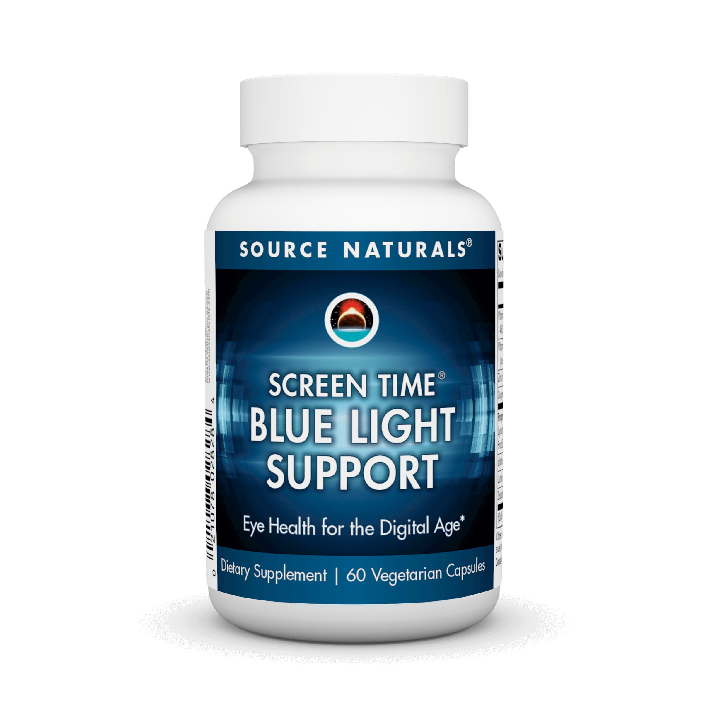Source Naturals Screen Time Blue Light Support, Eye Health for The Digital Age* - 60 Vegetarian Capsules