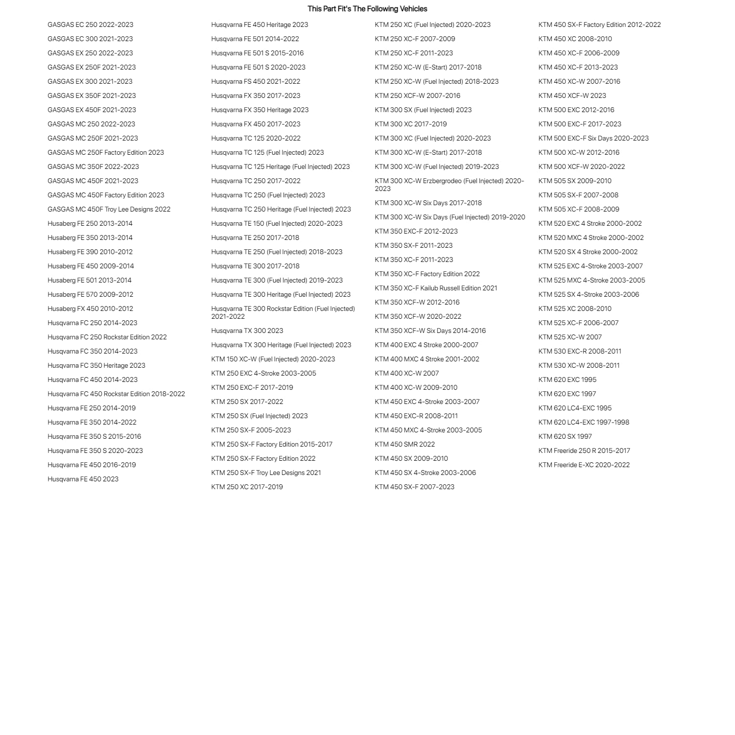 Primary Drive Countershaft Dome Spring Washer for Husqvarna FC 250 2014-2024