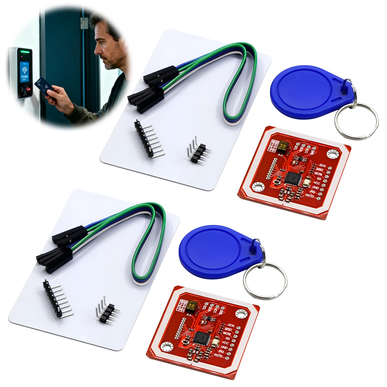 Módulo RFID PN532 NFC V3, Lector y Escritor de Tarjetas, Compatible I2C SPI HSU para Proyectos DIY