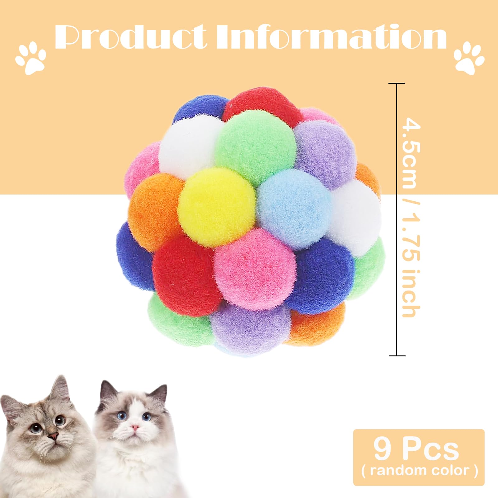 Shimmer Balls Cat Toy (4 Pack)
