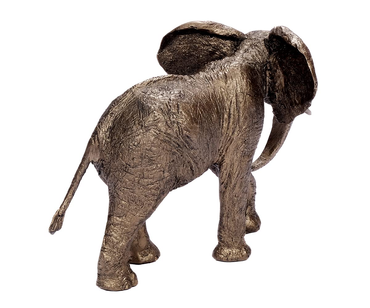 Figura decorativa di design in bronzo e resina artificiale, statuette di animali per soggiorno, regalo artistico, fatto a mano (figura 9)