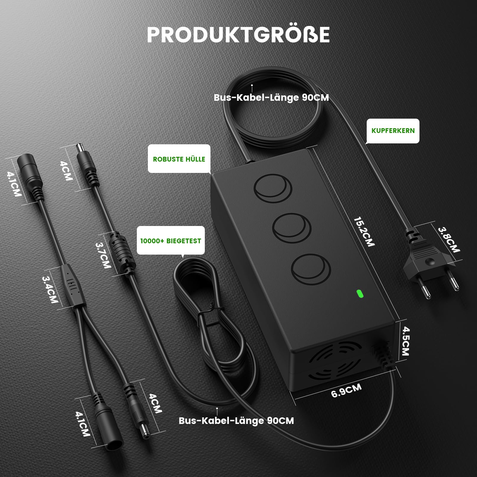 Schnell Ladekabel Kompatibel mit SOUNDBOKS 1 2 3 Generation＆Lifepo4, 14,6V 5A Ladegerät zubehör für Soundboks Netzteil（Nicht USB-C