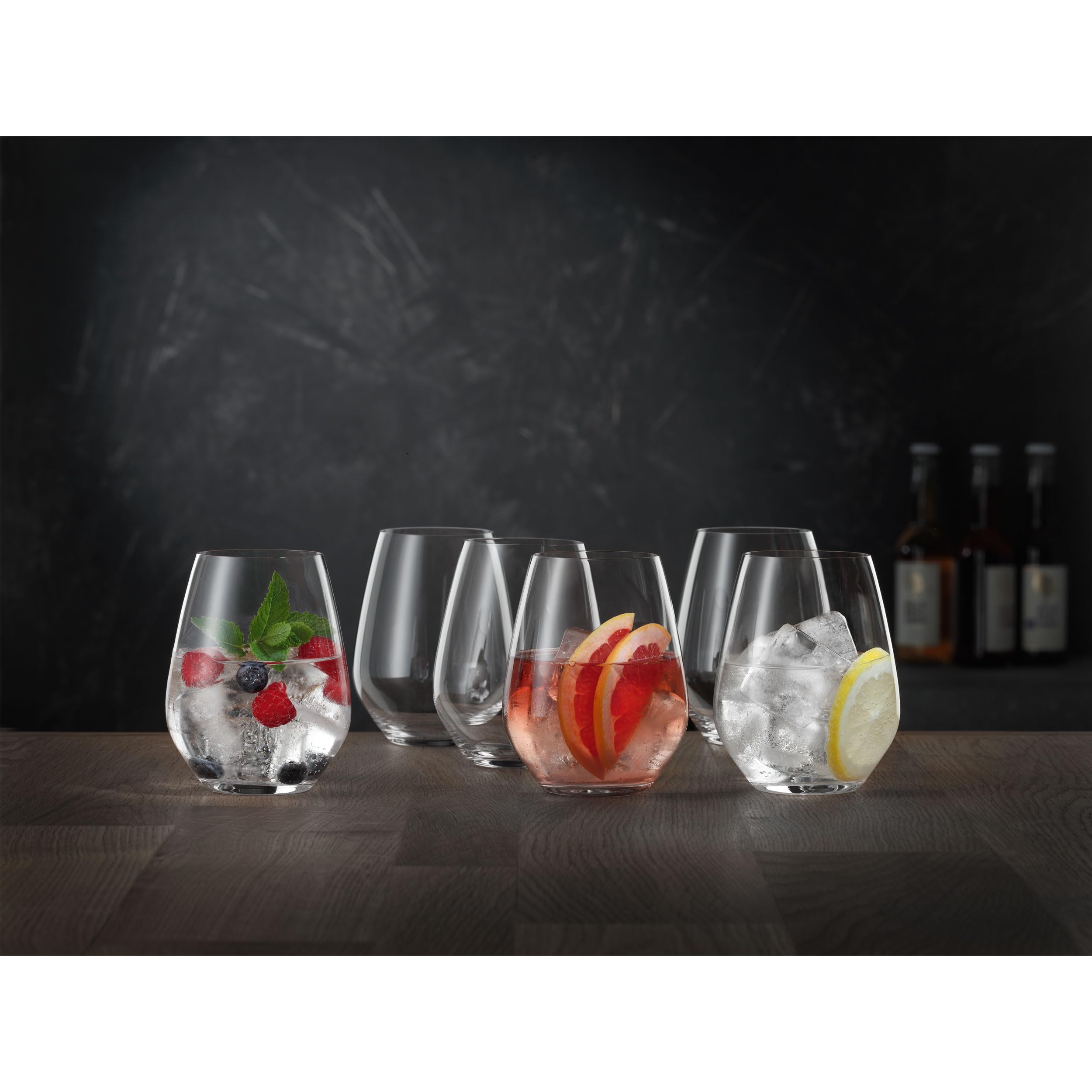 Spiegelau 6-częściowy zestaw uniwersalnych kubków, szklanki do napojów bezalkoholowych, szkło kryształowe, 460 ml, Authentis, 4800291, przezroczyste