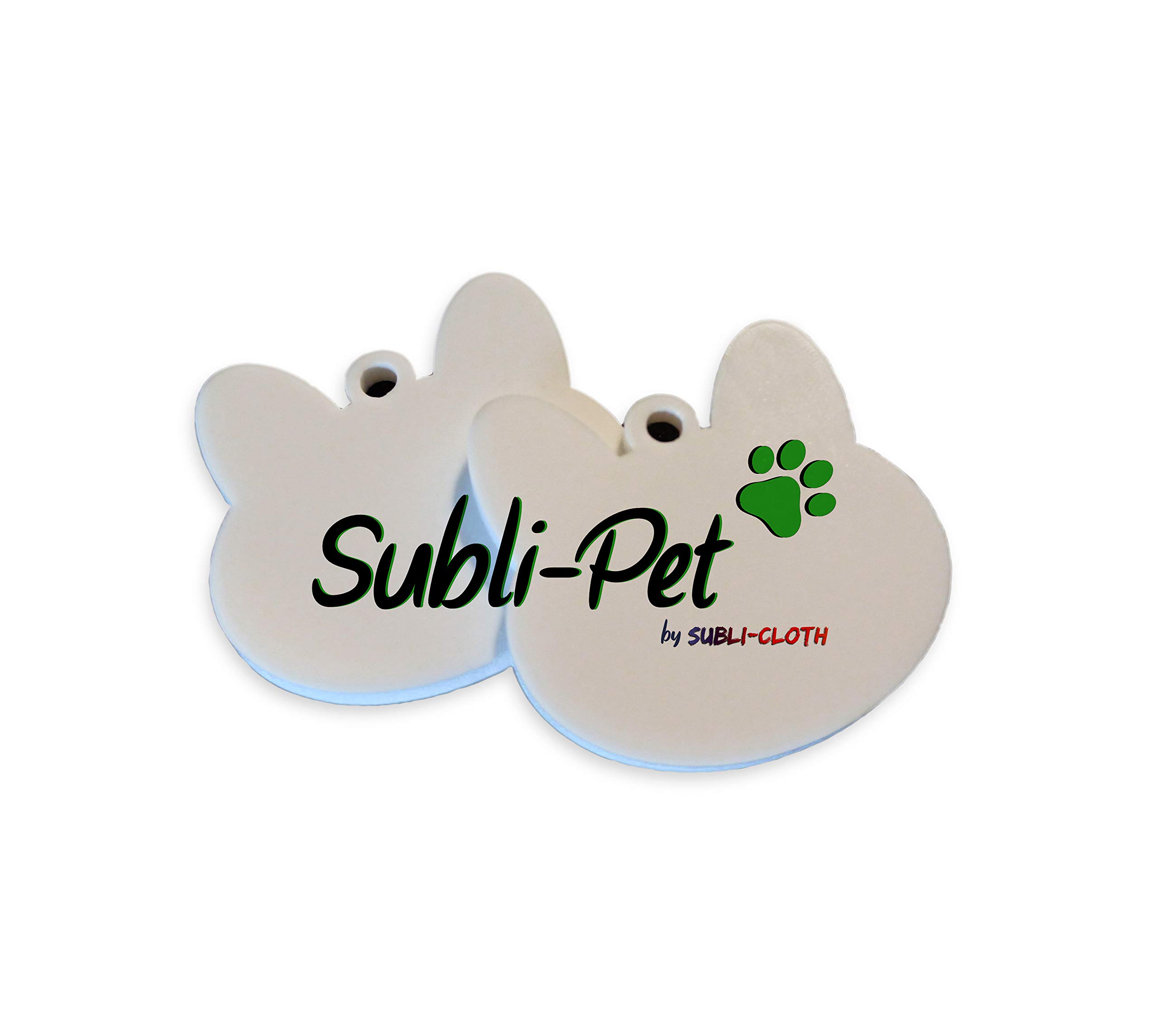 Subli-Pet Customizable Sublimation Pet Plate by Subli-cloth - Cat Pack x 10units