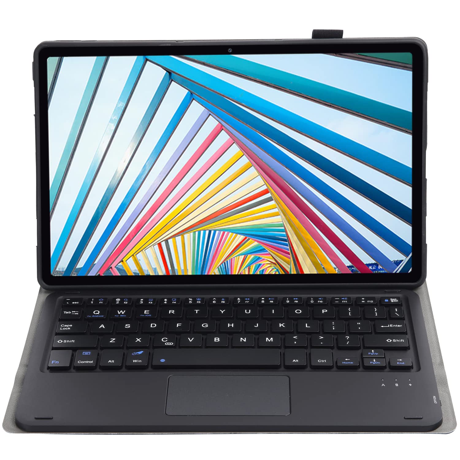 Bezprzewodowa klawiatura Bluetooth z pokrowcem do tabletu Lenovo Tab M10 Plus 3. generacji (TB125FU/TB128FU), etui z klawiaturą i myszą dotykową
