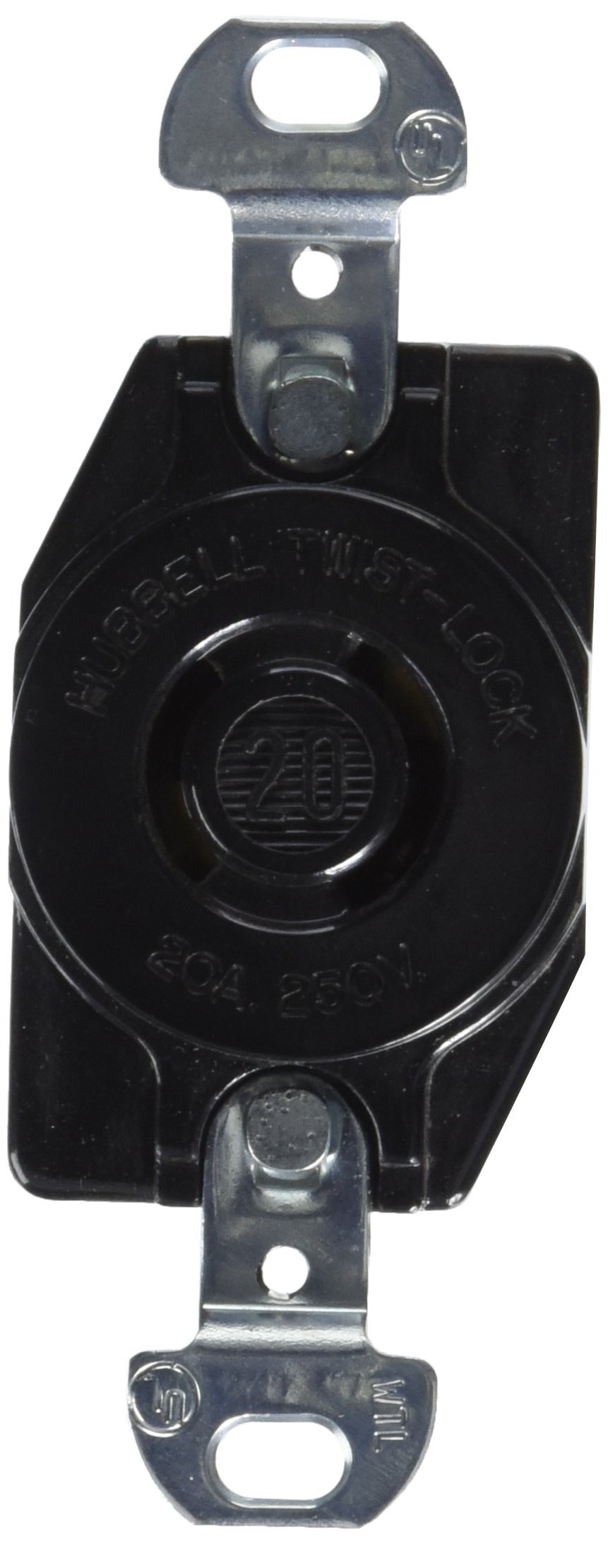 Hubbell Wiring Device-KellemsLocking Receptacle HBL7210B