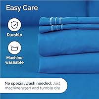 Vista 7 de Juego de sábanas de 3 piezas de tamaño individual XL, cómodo, transpirable y refrescante, ropa de cama de lujo de hotel para mujeres, hombres