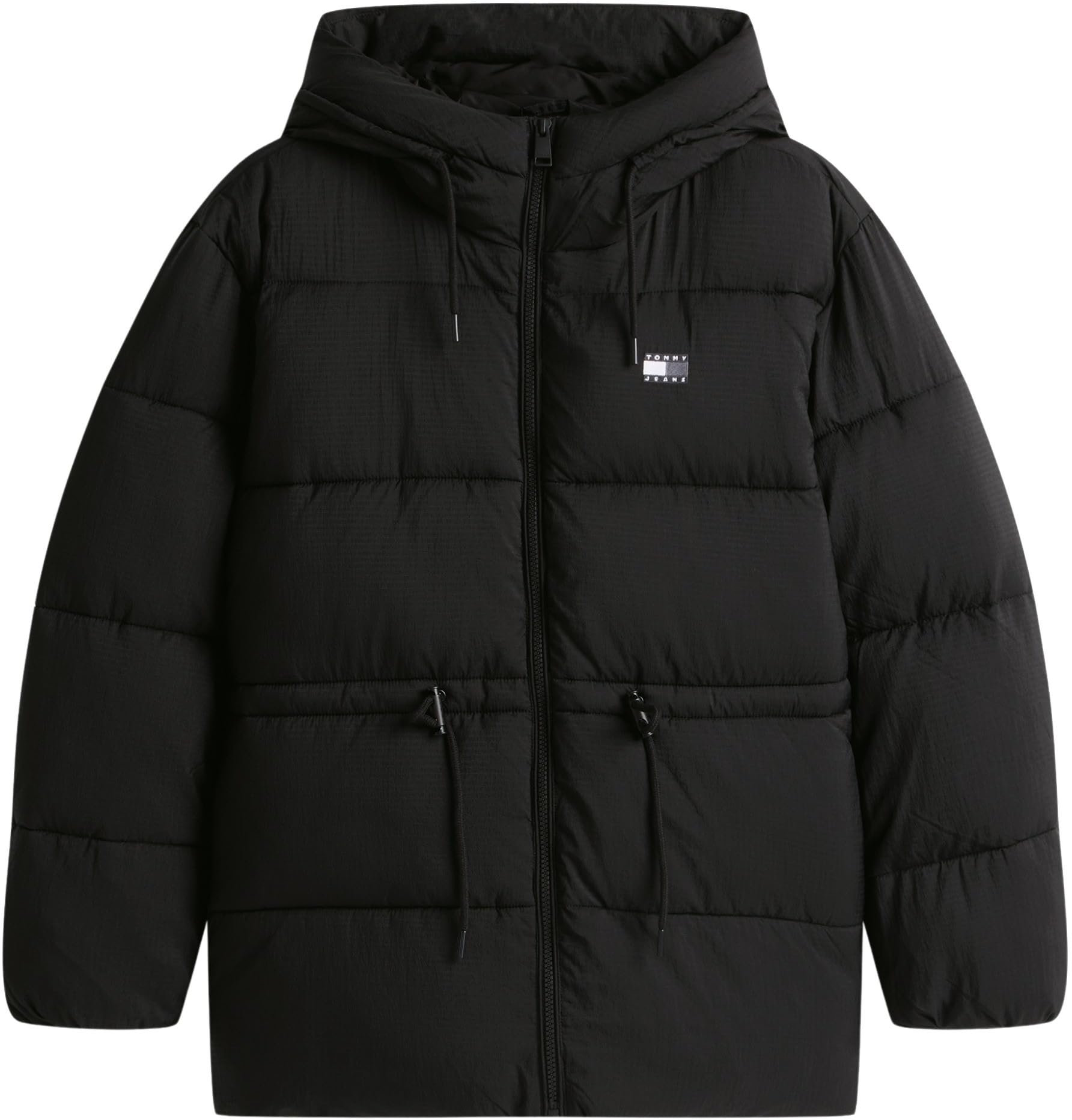 Tommy Jeans Tjw Hooded Midi Puffer Jacket Dw0dw21626 Piumino Donna (Pacco da 1)
